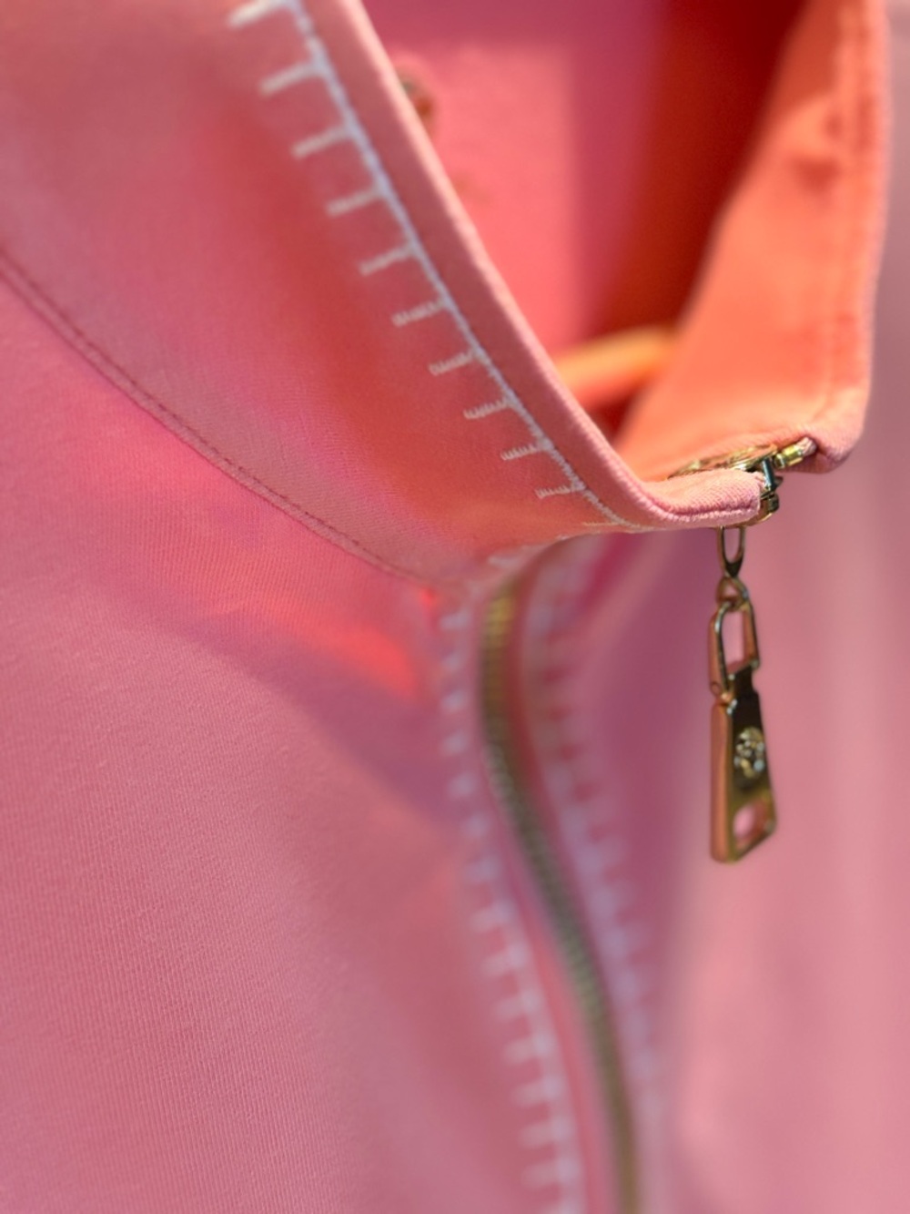 Spartina Serena Half Zip Pink Sleeveless Zip-Up Dress Large - Picture 6 of 12